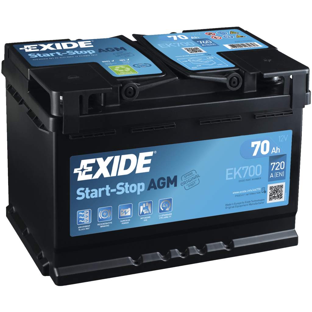 EXIDE ContiClassic EC700 Batterie 12V 70Ah 640A B13 Bleiakkumulator 067RE,  566 38