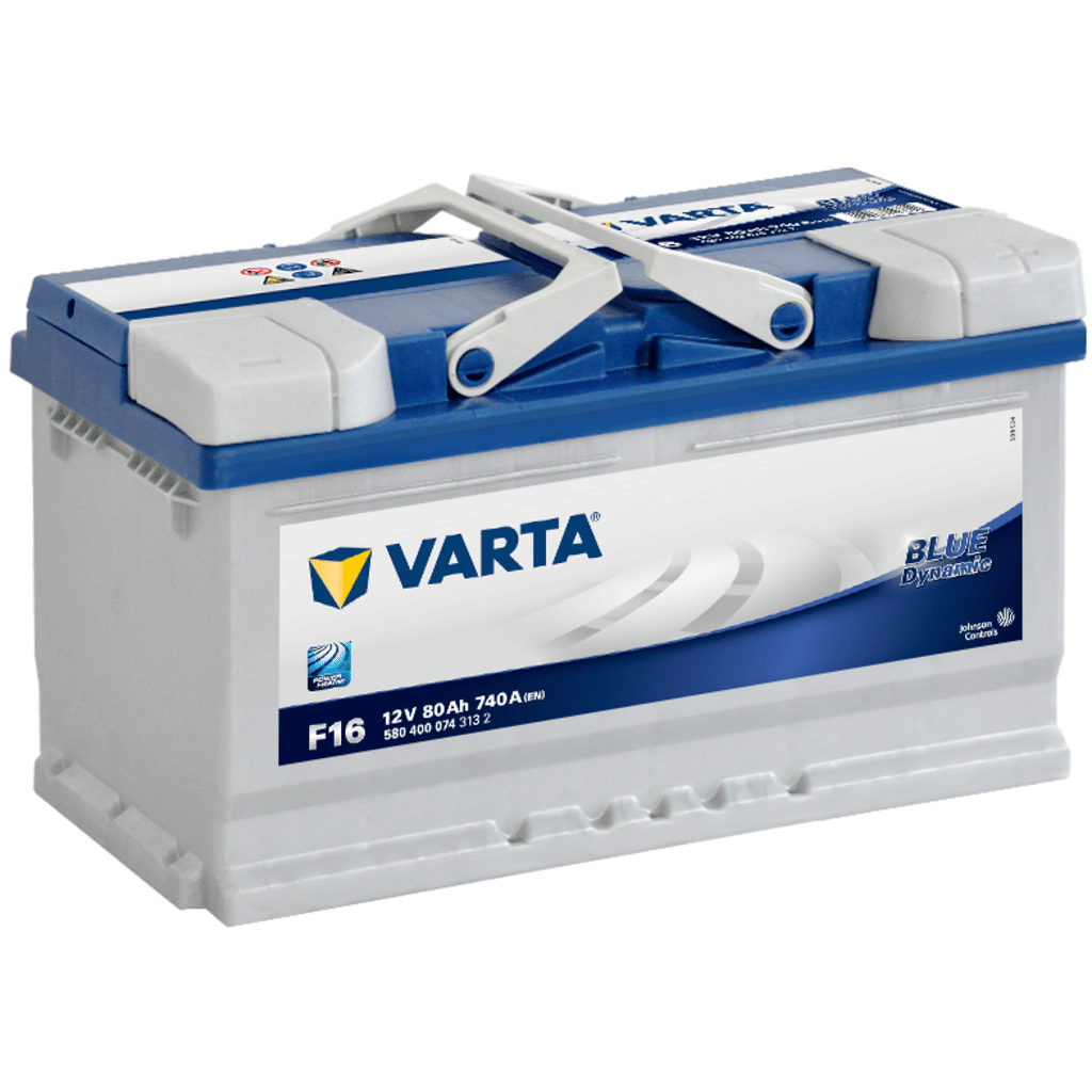 Varta Blue Dynamic Battery. 80Ah - 740A(EN) 12V. Box L4 (315x175x190mm) - BATTERIES