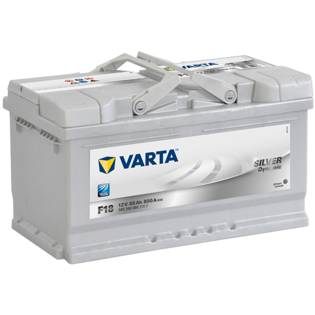Varta Silver Dynamic F18 Battery. 85Ah - 800A(EN) 12V. LB4 case  (315x175x175mm) - VT BATTERIES