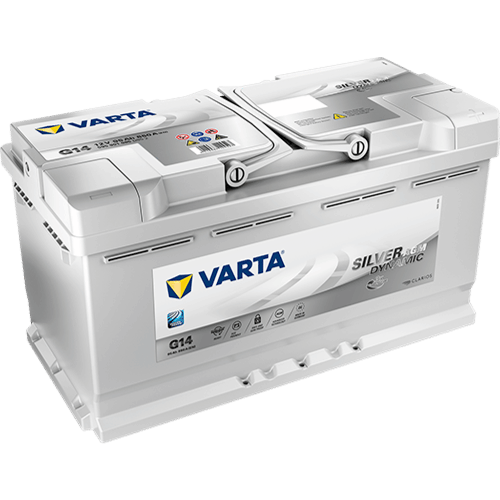 Batterie Varta Silver Dynamic Agm G14. 95Ah - 850A(EN) 12V. Boîte L5  (353x175x190mm) - VT BATTERIES