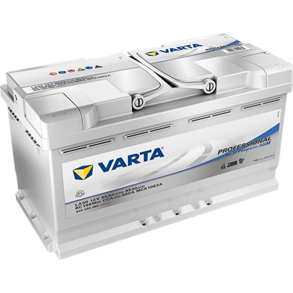 Varta Dual Purpose Agm AGM Battery. LA95. 95Ah - 850A(EN) 12V. Case L5  (353x175x190mm) - VT BATTERIES