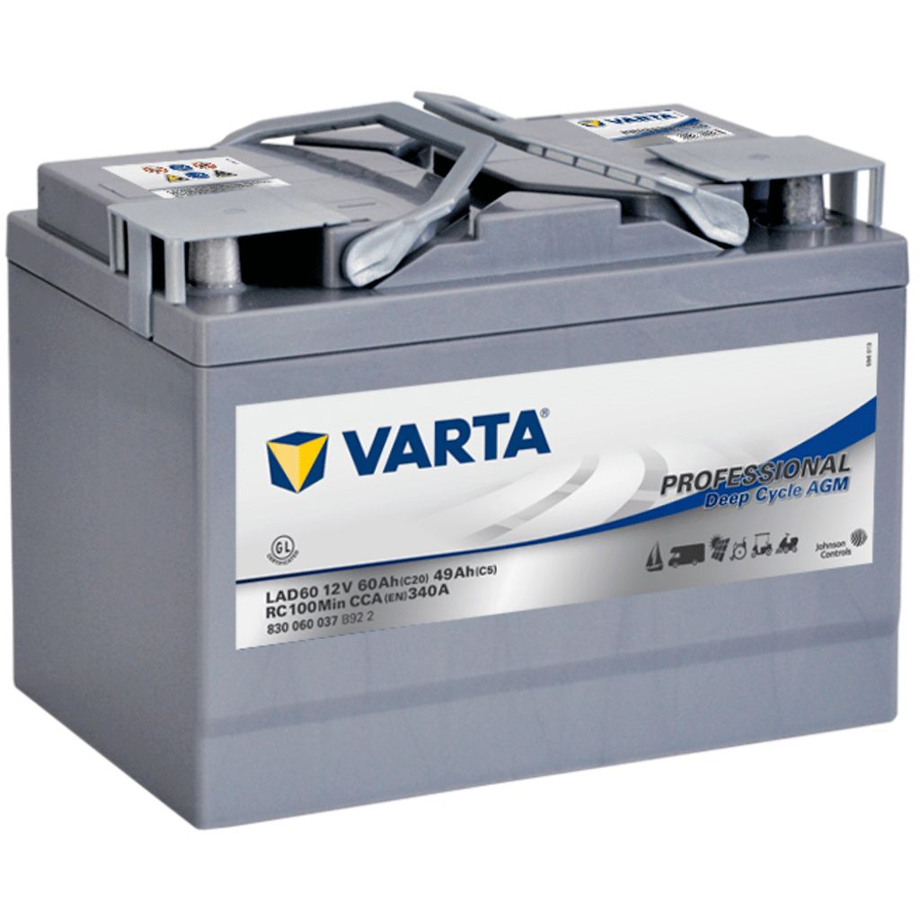 Varta Professional Dual Purpose LAD60 Battery. 54Ah - 340A(EN) 12V  (265x166x188mm) - VT BATTERIES