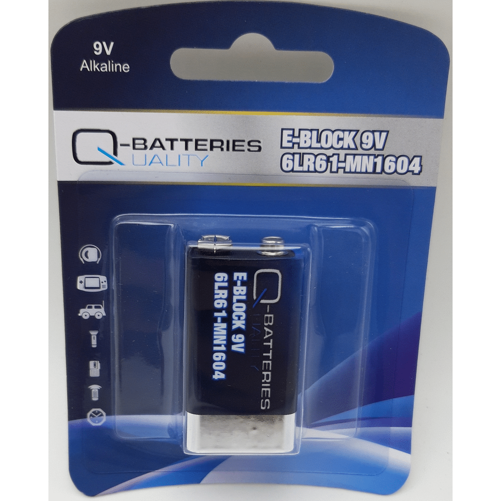 Pila Q-Batteries 9V - 1 Ud. 9 Voltios - VT BATTERIES