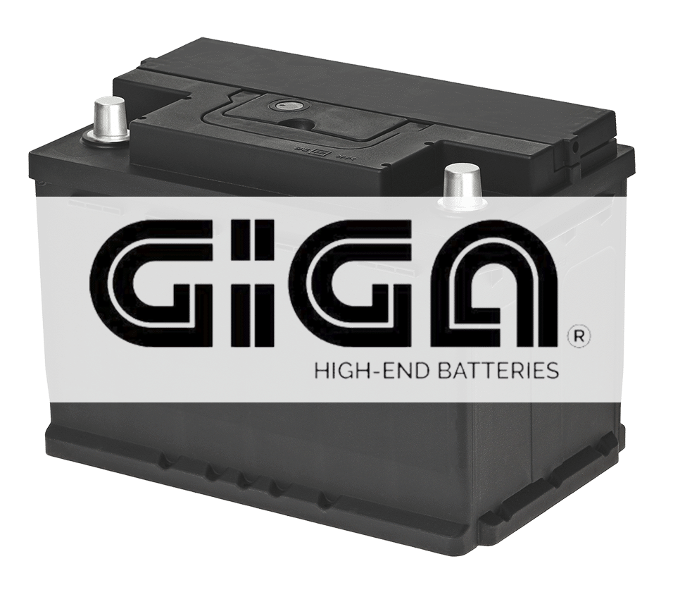 Batería Giga GI-L374I. 74Ah - 680A(EN) 12V. Caja L3 (278x175x190mm