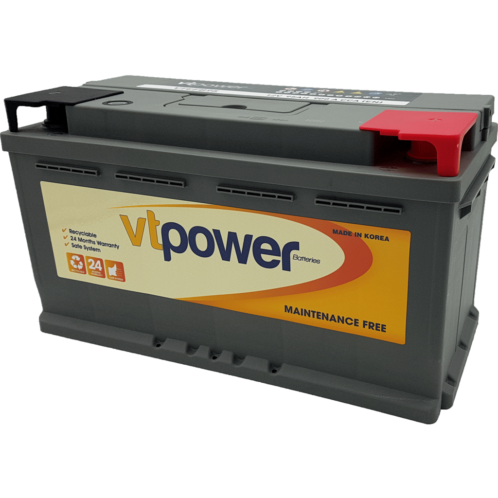 Batería Vtpower EFB. VTEFB95-GRIS. 95Ah - 900A(EN) 12V. Caja L5  (354x175x190mm) - VT BATTERIES