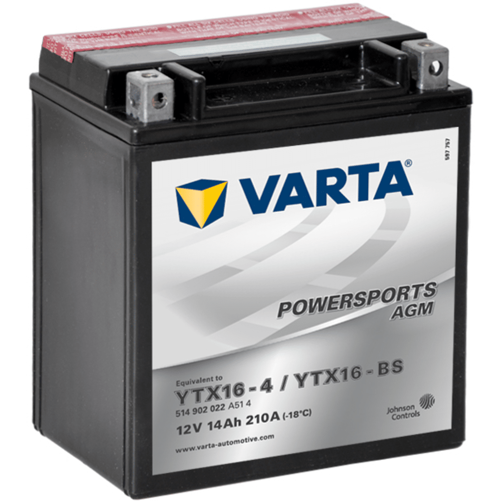 Landport SLA YTX16-4 Motorradbatterie, 12 V 14 Ah - ATU