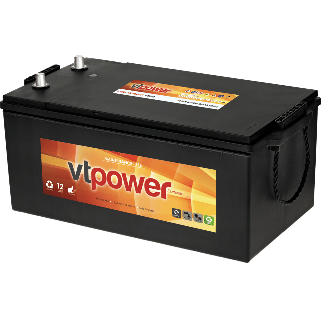 Batería Vtpower Dual VTXDC31MF. 100Ah - 750A(EN) 12V. Caja M31  (330x172x218mm) - VT BATTERIES