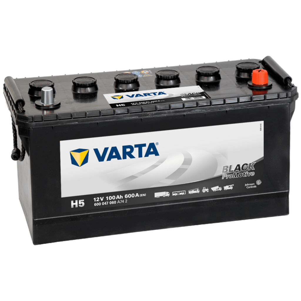 Varta Promotive Black H5 Battery. 100Ah - 600A(EN) 12V. Case D01  (413x175x220mm) - VT BATTERIES