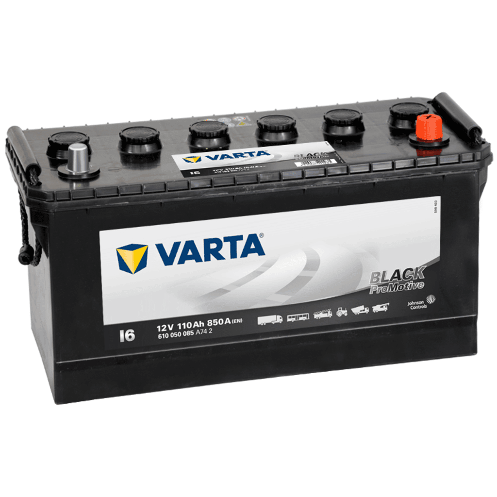Batterie Varta Promotive Black I6. 110Ah - 850A(EN) 12V. Boîtier D01  (413x175x220mm) - VT BATTERIES