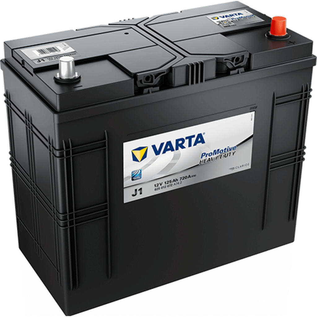 Varta Promotive Black J1 Battery. 125Ah - 720A(EN) 12V. WOR case