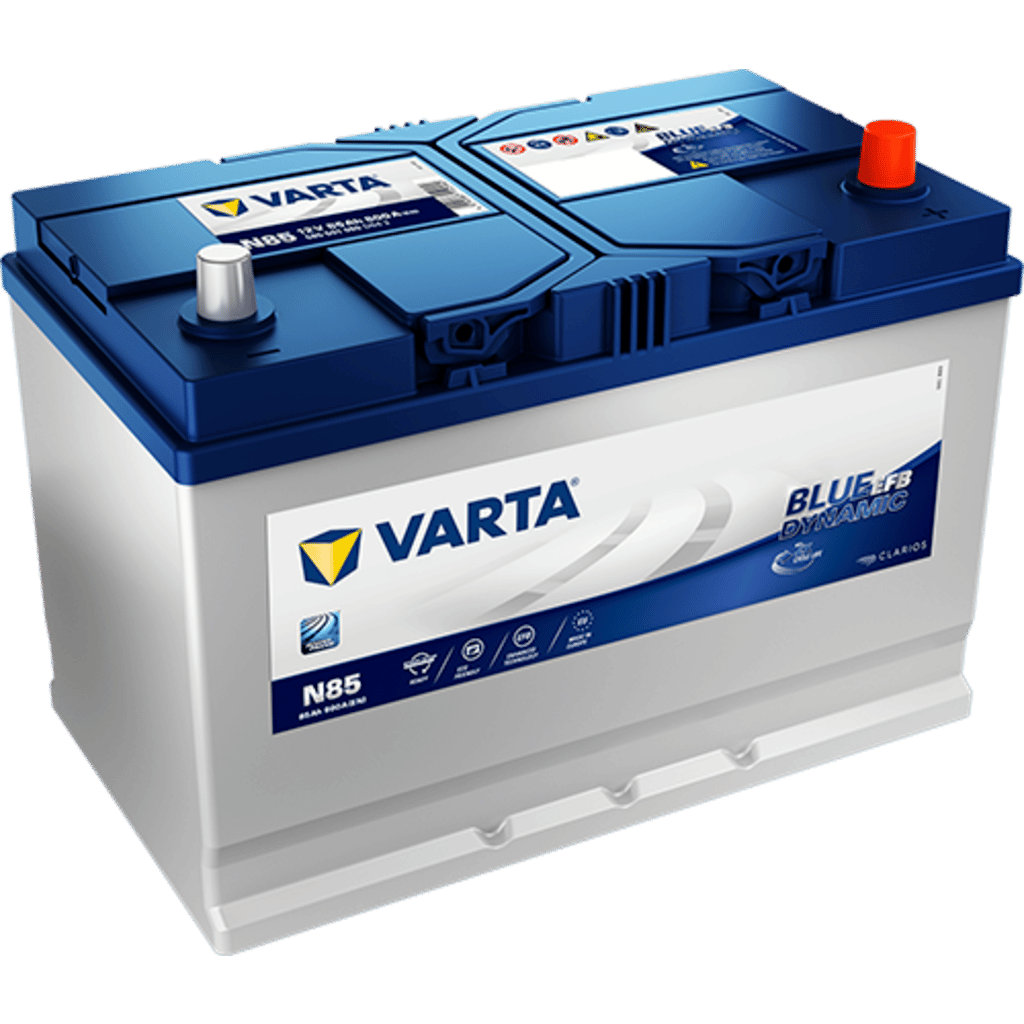 Battery Varta Blue Dynamic Efb EFB. N85. 85Ah - 800A(EN) 12V. Case D31  (306x173x225mm) - VT BATTERIES