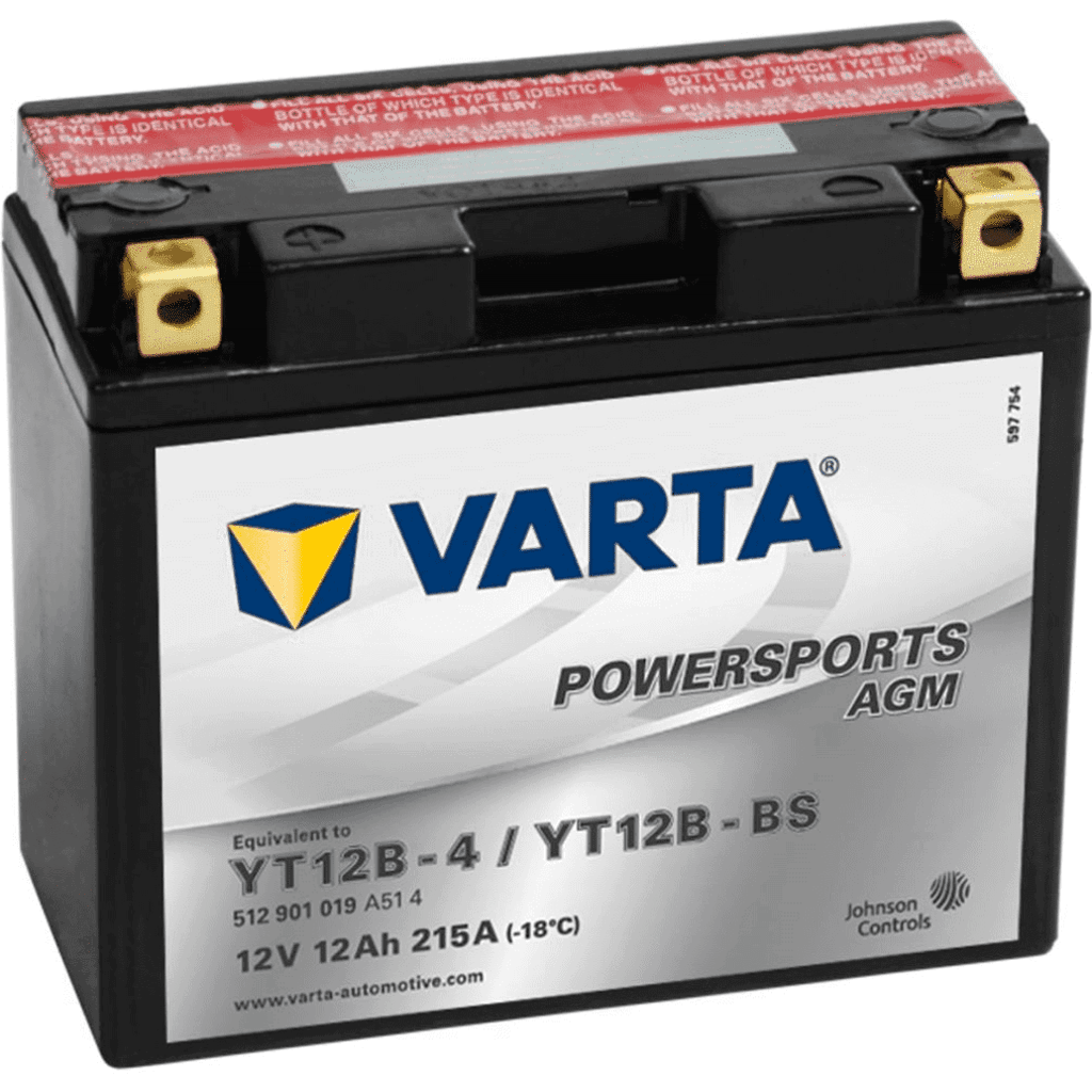 Varta Motorcycle Battery YT12B-4_YT12B-BS-VARTA. 12Ah 12V