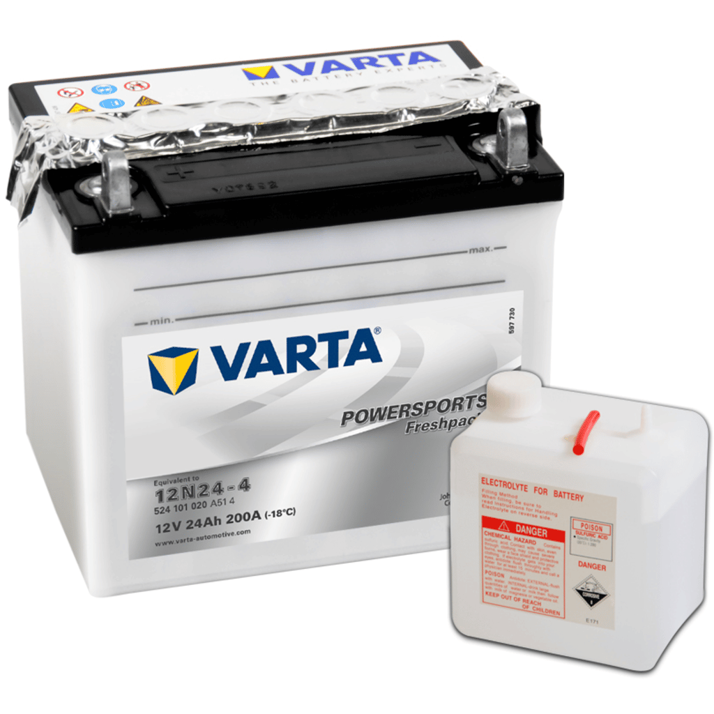 Varta Motorcycle Battery 12N24-4-VARTA. 24Ah - 240A(EN) 12V