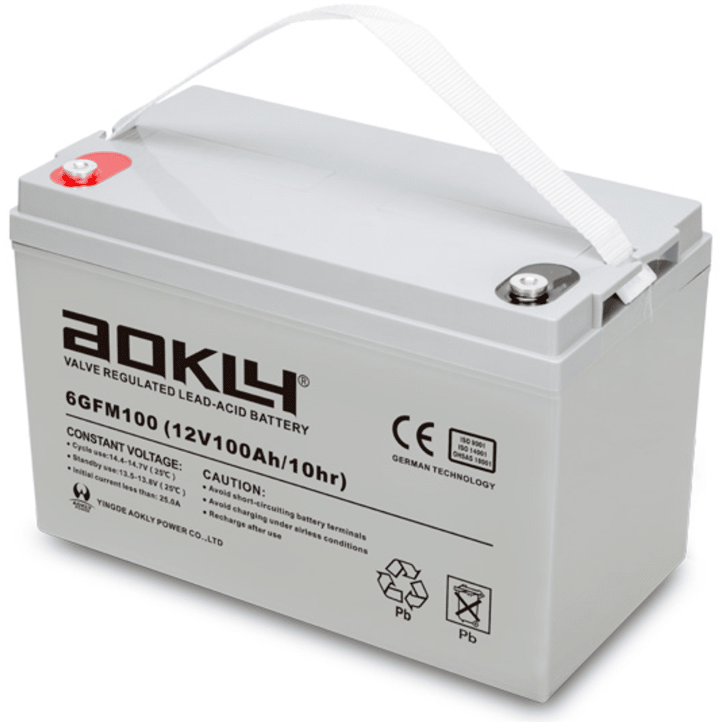 Aokly Agm Vrla Battery AGM Battery. 6GFM100. 100Ah 12V