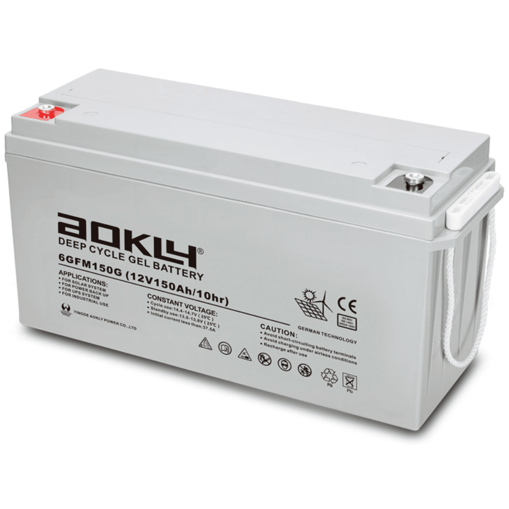 Aokly Gel Vrla GEL Battery. 6GFM150G. 150Ah 12V. (483x170x240mm) - VT  BATTERIES