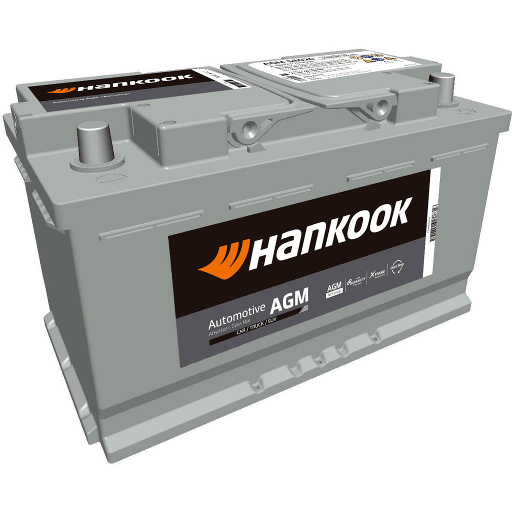 Hankook AGM Battery. AGM58020-HK. 80Ah - 800A(EN) 12V. Case L4