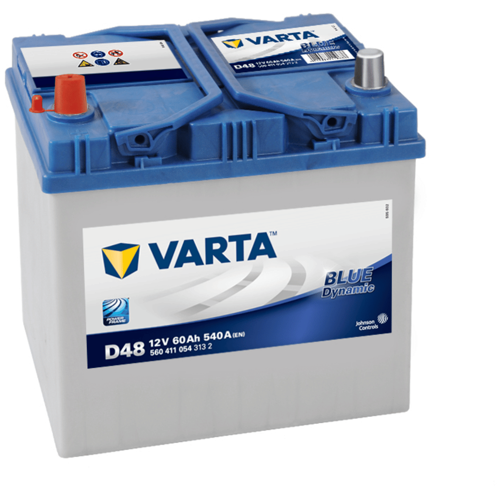 Varta Blue Dynamic D48 Battery. 60Ah - 540A(EN) 12V. Case D23  (232x173x225mm) - VT BATTERIES