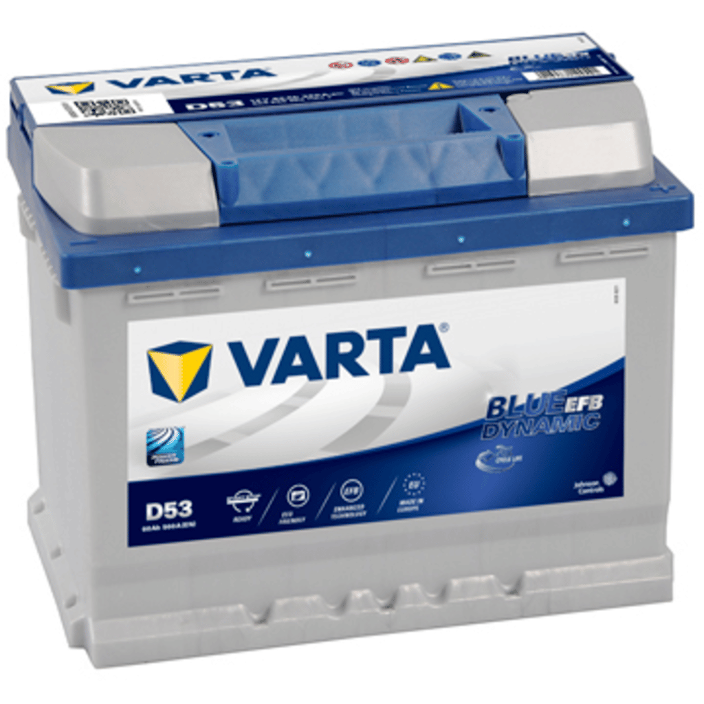 Varta Blue Dynamic Efb D53 Battery. 60Ah - 560A(EN) 12V. Box L2  (242x175x190mm) - VT BATTERIES