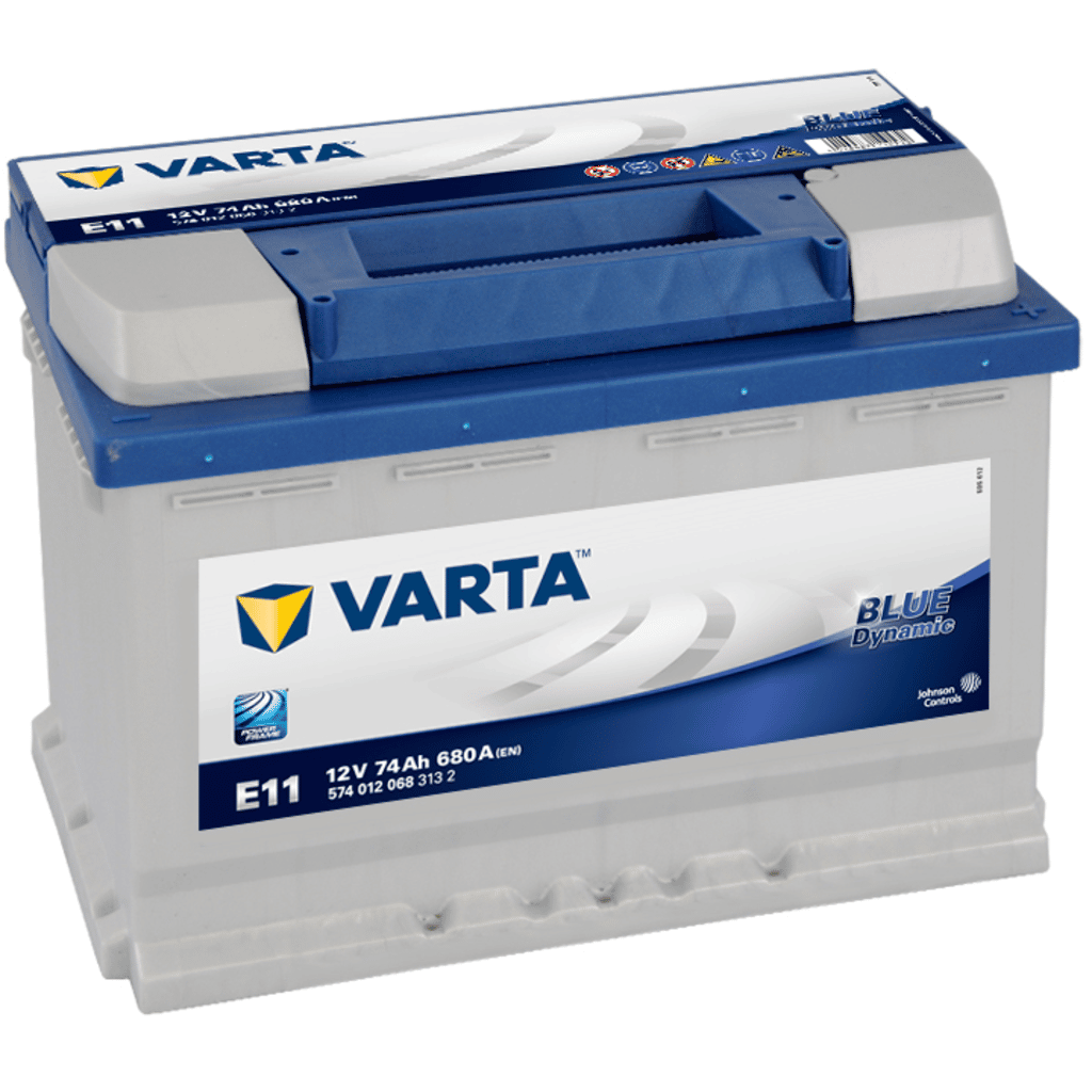 Varta Blue Dynamic E11 Battery. 74Ah - 680A(EN) 12V. Box L3