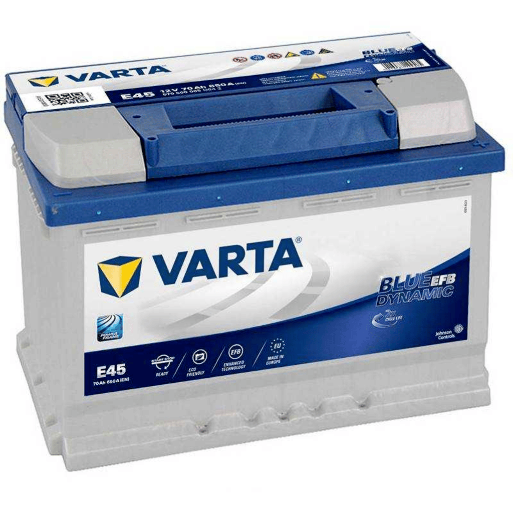 Varta Blue Dynamic Efb E45 Battery. 70Ah - 650A(EN) 12V. Box L3  (278x175x190mm) - VT BATTERIES