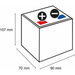 Batería Q-Batteries Agm Deep Cycle Battery AGM. 12LCP-5. 5Ah 12V. (90x70x107mm)