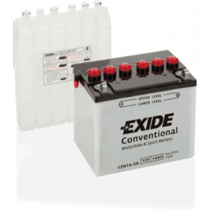 Batería Exide Moto 12V Agm 12N24-3A. 24Ah - 220A(EN) 12V. (185x125x175mm)