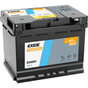 Exide Premium EA601 Battery. 60Ah - 600A(EN) 12V. Box L2 (242x175x190mm)