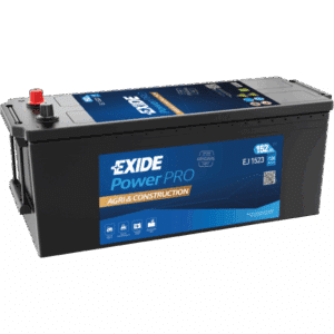 Exide Agri&Construction EJ1523 Battery. 152Ah - 1130A(EN) 12V. Case A (513x189x223mm)