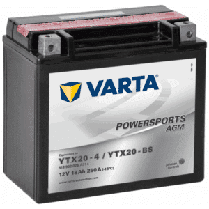 Varta Motorcycle Battery YTX20-4_YTX20-BS-VARTA. 18Ah 12V. (177x88x156mm)