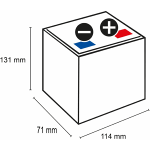 Varta Motorcycle Battery YTX7L-4_YTX7L-BS-VARTA. 6Ah 12V. (114x71x131mm)